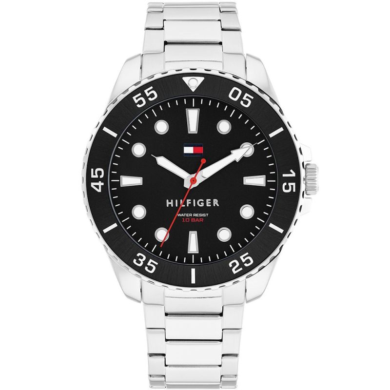 Tommy Hilfiger Oceanic Silver and Black 1792203-1
