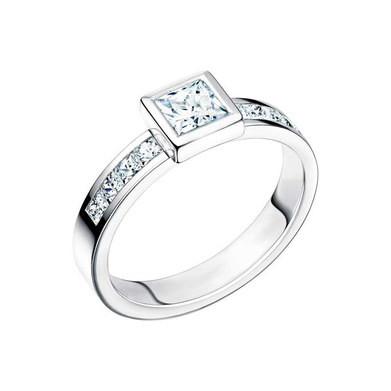 Schalins Tobago 0,90ct,  Weißes Gold-27