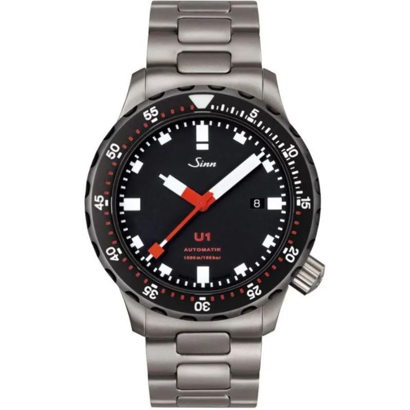 Sinn U1 SDR TEGIMENT -rannekello / teräs 1010.050-1