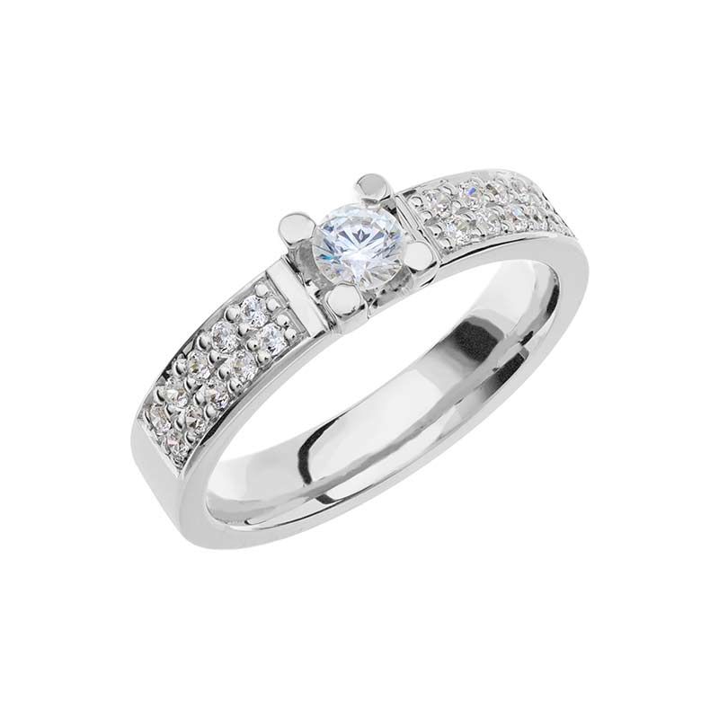 Schalins Verona 0,40ct,  Weißes Gold-24