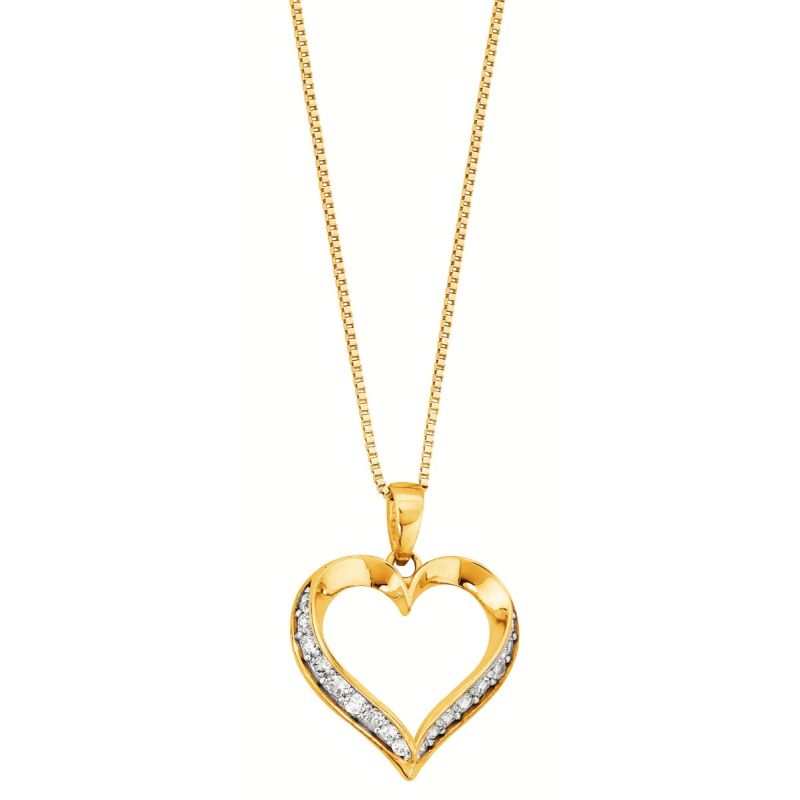 Golden Anhänger, Herz WP71589-CZ-YW-WPL-2