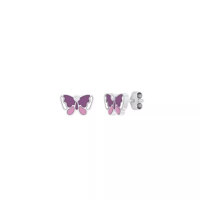 Silberohrringe, Schmetterling Y211007E-A-18-RHY1