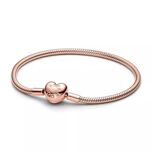 Pandora Moments Heart Clasp Snake Chain Armband 16 cm 583050c00