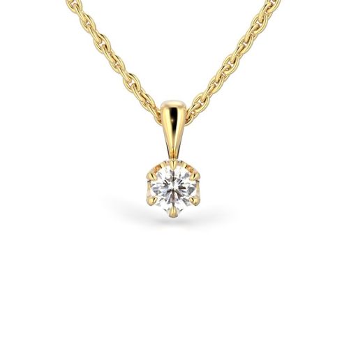 Festive Adele riipus, keltakulta 671-020-KK