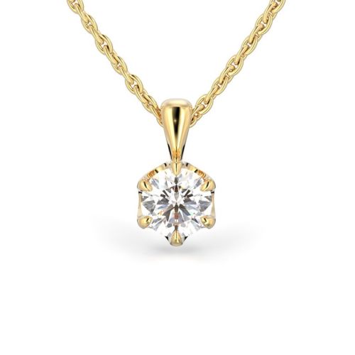 Festive Adele riipus, keltakulta 671-070-KK