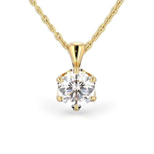 Festive Adele riipus, keltakulta 671-100-KK