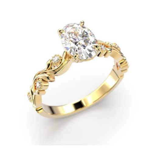 Festive Feeniks Lux Oval timanttisormus 754-106-KK