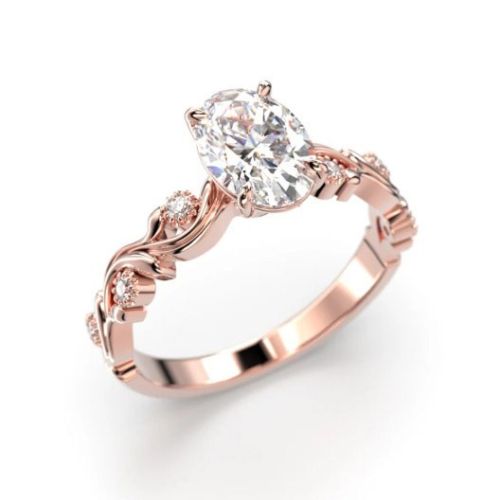 Festive Feeniks Lux Oval timanttisormus 754-106-PK