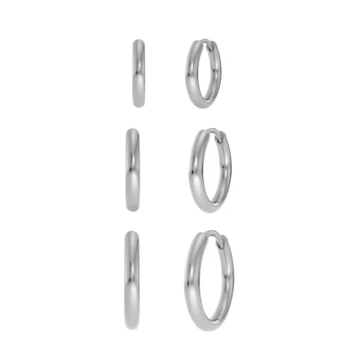 Edblad Triple Pair Hoops Steel11/13/16mm 125186