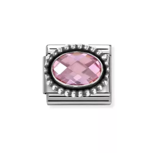 Nomination Classic Faceted Oval Pink pala 330607/003