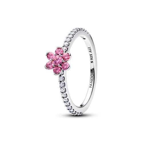 Pandora Sparkling Pink Flower ring 194499C02