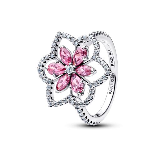 Pandora Double Flower Cocktail ring 194577C01