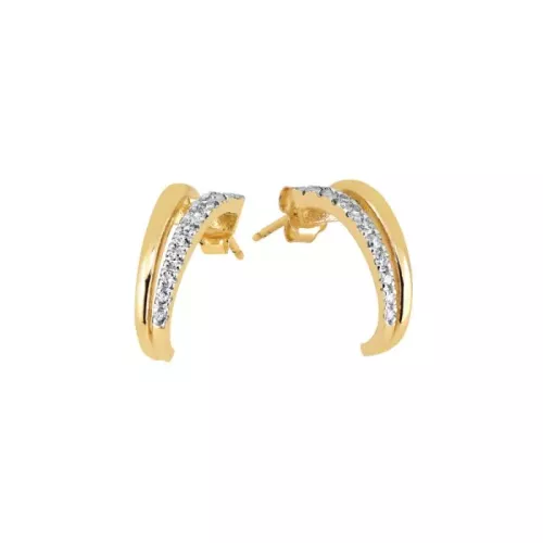 Goldene Ohrringe JE23712-CZ-YW-WPL