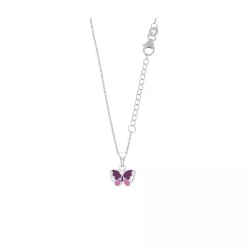 Silberne Halskette, Schmetterling Y211007N-A-18-45