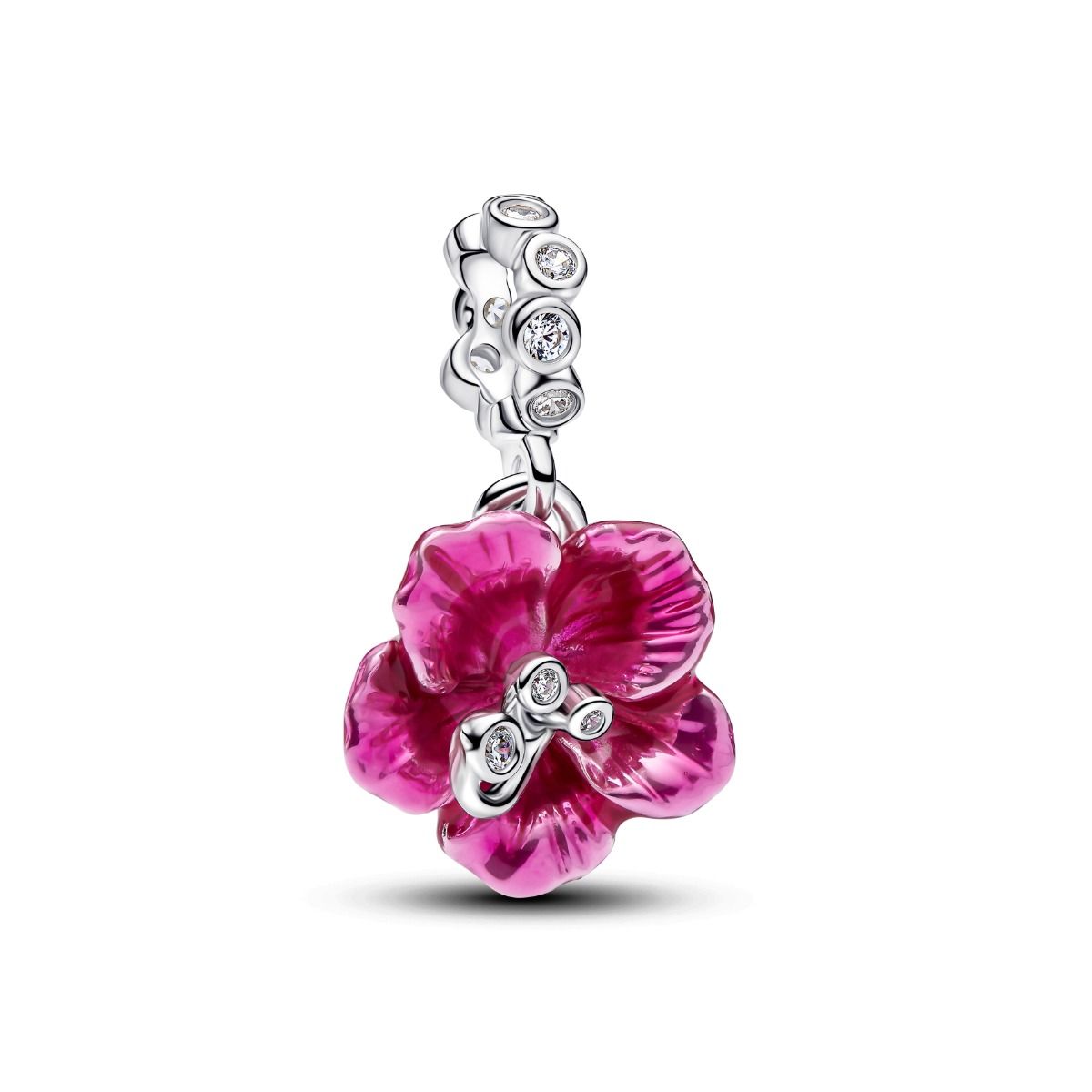 pandora様 Pandora Hibiscus Dangle Charm 794698C01 | Kulta-Center.com