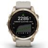 Garmin Fenix 7S Sapphire Sol, Cream Gold Ti w/ Light Sand 010-02539-21-9
