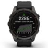 Garmin Fenix 7S Sapphire Solar ,Carbon Gray DLC w/ith Black 010-02539-25-7