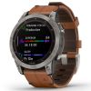 Garmin Fenix 7 Sapphire Solar, Titaani ja ruskea nahkahihna 010-02540-31-0
