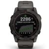 Garmin Fenix 7X Sapphire Solar, hiilenharmaa DLC-titaani ja hiilenharmaa ilmastoitu DLC-titaanihihna 010-02541-27-13
