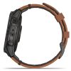 Garmin EPIX 2,Black,Sapphire, Carbon Gray DLC Ti w/Leather Band 010-02582-30-5