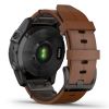 Garmin EPIX 2,Black,Sapphire, Carbon Gray DLC Ti w/Leather Band 010-02582-30-6