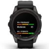 Garmin fēnix 7S Pro - Sapphire Solar Edition Hiilenharmaa DLC-pinnoitettu titaani ja musta ranneke 010-02776-11-2
