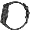 Garmin fēnix 7X Pro - Sapphire Solar Edition Hiilenharmaa DLC-pinnoitettu titaani ja musta ranneke 010-02778-11-1