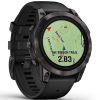Garmin epix Pro (Gen 2) Sapphire Edition  47 mm Hiilenharmaa DLC-pinnoitettu titaani, musta silikoniranneke 010-02803-11-1