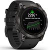 Garmin epix Pro (Gen 2) Sapphire Edition 51 mm Hiilenharmaa DLC-pinnoitettu titaani, musta silikoniranneke 010-02804-01-0