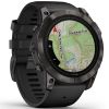 Garmin epix Pro (Gen 2) Sapphire Edition 51 mm Hiilenharmaa DLC-pinnoitettu titaani, musta silikoniranneke 010-02804-01-2