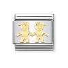 Nomination Classic Gold Brothers 030162/68-1