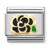 Nomination Classic Black Camellia 030272/78-1