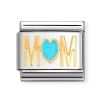 Nomination Classic Mom Blue Heart 030272/83