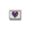 Nomination Classic 18K Violetti Zirkoniasydän 030610/001-1