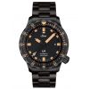Sinn U1S E Submarine Steel -rannekello / musta teräs 1010.023-1