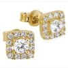 Golden  Zucht Ohrringe EB0067-01-1