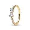 Pandora Sparkling Clear Bow Ring 163510C02