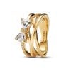 Pandora Sparkling Bow & Crossover Band sormus 163511C01-1