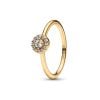 Pandora Round Pave 14K Gold-Plated sormus 163554C01-1