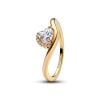Pandora Wavy Heart sormus 163660C01-1