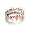 Pandora Row of Hearts sormus 183427C00-1