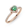 Pandora Rose Heart Green sormus 188421C03-4
