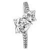 Pandora Double Heart Sparkling ring 191198C01