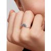 Pandora Celestial Blue Sparkling Moon Ring 192675C01
