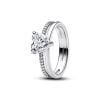 Pandora Double Band Heart sormus 193100C01-1