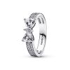 Pandora Sparkling Bow Double-Row sormus 193552C01-1