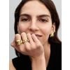 Pandora Non-stackable Rippled Statement Ring 163884C00-3
