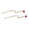 Gold Ohrringe,  Rosa 23-1029pink-1