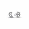 Pandora Sparkling Moon Stud Earrings 294257C01