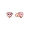 Pandora Pink Elevated Heart Stud Ohrringe 288427C02